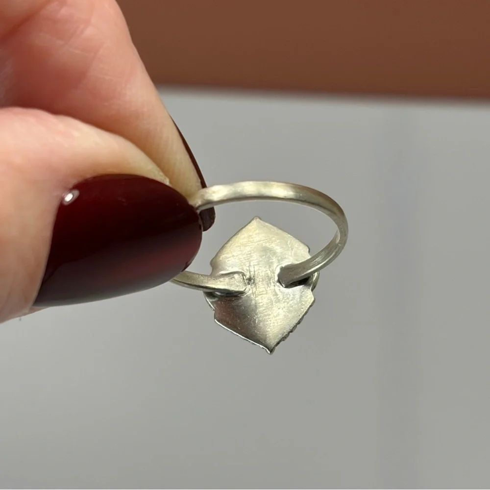 925 Sterling Silver Black Jack Turquoise Ring